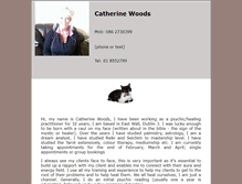 Tablet Screenshot of catherinewoodspsychic.com